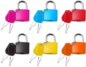 10 Stücke Kofferschloss mit Schlüssel, Mini Vorhängeschloss mit Schlüssel Gepäckschloss Sicherheitsschloss mit schlüssel (Bunt)