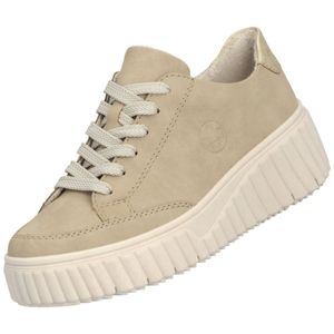 Rieker Schnürhalbschuhe in beige, Gr. 40