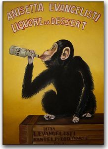 Poster - Canvas - Leinwand - 59,4 cm x 84,1 cm - Fotoposter - Leinwandkunst - Anisetta Evangelisti Liquore da Dessert
