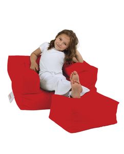 Hanah Home, Kids- FRN1220, rot, Klassische Sitzsäcke, 100% ige Styropor mit hoher Dichte recycelt