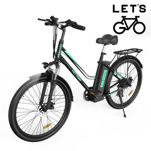 HITWAY E-Bike ,Elektrofahrrad 26 Zoll Urban Citybike, mit 250W Motor 7-Gang-Getriebe, Elektrofahrräde mit 36V 10.4AH Abnehmbarer Lithium Akku für Damen und Herren
