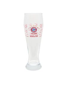 FC Bayern München FCB Weißbierglas mit Unterschriften, Bierglas ** Signature 2021/2022 ** 0,5 l, 28932