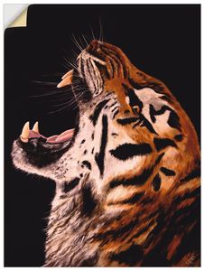 ARTland Wandbild, selbstklebend Tiger Größe: 45x60 cm