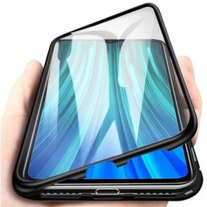 360° Magnet Full Slim Metall Case Handyhülle + Panzerglas Vorder- und Rückseite Schwarz für Samsung Galaxy S20 FE G780F