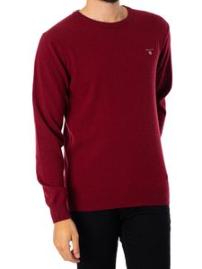 GANT Herren Superfeiner Lammwollstrick, rot XL