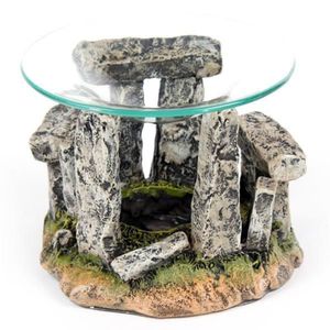 Mystische Stonehenge Design Ölbrenner mit Glasschale