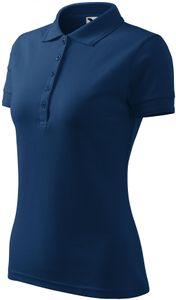 Damen elegantes Poloshirt - Farbe: Mitternachtsblau - Größe: M