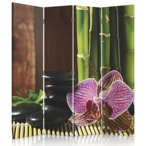Feeby Raumteiler, Zen-Orchidee Bambus 145x170 Wanddekoration
