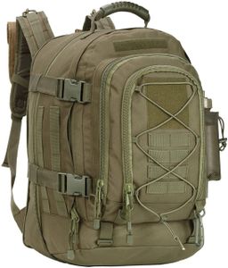 Prof Army Backpack militär rucksack Men's 40-64 L Military Backpack, armee rucksack Tactical Backpack militär rucksäcke. MOLLE Assault Backpack for Outdoors, Camping, Hiking and Hunting 1051 green