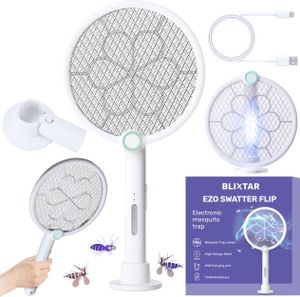 Elektrická elektrická plácačka na muchy 2W1 LED lampa na hmyz Skladacia 180° LED lampa na hmyz Zabijak hmyzu Blixtar