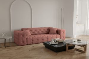 Kaiser Möbel Sofa XXL Wohnlandschaft Wohnzimmer CLOUD stilvol viele farben Lachs