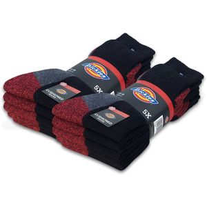 10 Paar Dickies® CUSHIONED CREW Work Socks Herren Arbeitssocken Business Socken Strümpfe in Schwarz und Größe 43-46