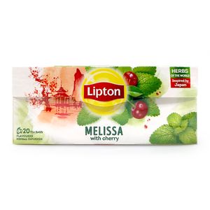 Lipton bylinný čaj meduňka s třešní, balení po 20 kusech