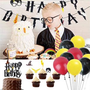 49 Stück Zauberer Geburtstag Dekoration Set（Harry Potter Serie）, für Geburtstagsdeko Themenparty