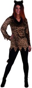 Leopard Kostüm Katze Kira mit Haarreif für Damen