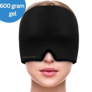 Migräne Maske - Anti-Migräne Mütze - Wiederverwendbare Kühlpads Kopfschmerzen Maske - Kaltkompressionstherapie - 600 Gramm Heiß-/Kaltpackung