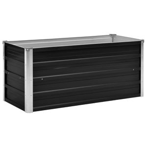 vidaXL Garten-Hochbeet Anthrazit 100 x 40 x 45 cm Verzinkter Stahl