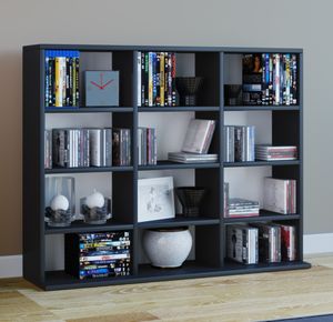 VCM my home Bücherregal Megosa Mini schwarz 102,0 x 23,0 x 83,0 cm