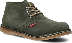 NAGABA Boots Herren Lederschuhe mit Leder-Einlegesohle, Khaki, 47