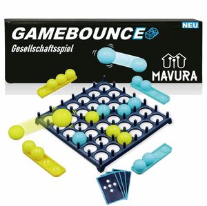 GAMEBOUNCE Partyspiel Gesellschaftsspiel Erwachsene Trinkspiel Saufspiel Beer Off Bounce Pong 2-4 Spieler