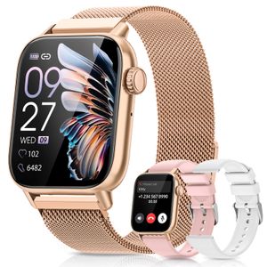 2025 Smartwatch Damen 1,85" mit Telefonfunktion,Fitness Tracker,Herzfrequenz,SpO2, Schlafmonitor,120+ Sportmodi, IP68,für Android & iOS–Geschenkidee 2025 Smartwatch Damen 1,85" mit Telefonfunktion,Fitness Tracker,Herzfrequenz,SpO2, Schlafmonitor,120+ Sportmodi, IP68,für Android & iOS–Geschenkidee