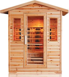 Luxus LED Infrarotsauna 153x125x210cm Infrarotkabine Wärmekabine Sauna Outdoor Luxus LED Infrarotsauna 153x125x210cm Infrarotkabine Wärmekabine Sauna Outdoor