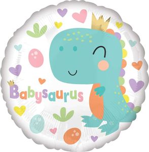 Anagram Babysaurus Folienballon, 45,7 cm, mehrfarbig
