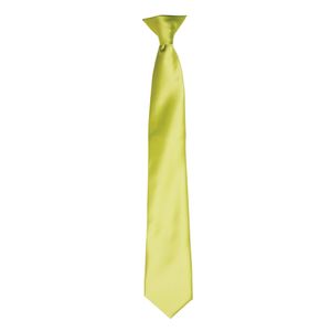 Premier Herren Satin-Krawatte zum Anklipsen RW4407 (Einheitsgröße) (Limette)