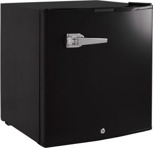 Syntrox Germany 50L Retro Mini Kühlschrank Bellat – Hotelkühlschrank, stilvoller Mini-Kühlschrank in Schwarz, energieeffizient (), kompakt