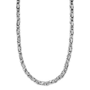 5 mm Königskette Armband Herrenkette Männer Kette Halskette, 21 cm Silber Edelstahl Ketten