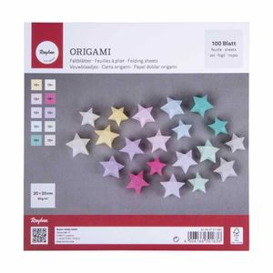 Origami-Faltblätter Pastell 20 x 20 cm