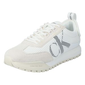 Calvin Klein Herren Lowtop-Sneaker Toothy Runner Mesh 6895-40, 6895-41, 6895-42, 6895-43, 6895-44, 6895-45, 6895-46 CYS-YM0YM00685 white/creamy white 43 [Schuhe Mann]