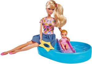 Simba Steffi Love Pool Fun Rutsche Schwimmreifen Badespaß Puppe Baby ab 3 Jahre