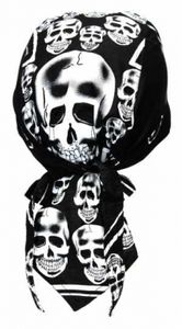 Bandana Cap Rocker Skull, Kopftuch mit Totenköpfen Rocker, Bandana Headscarf with Skulls, Pañuelo pañuelo Con Calaveras, Foulard Bandana Avec des crânes