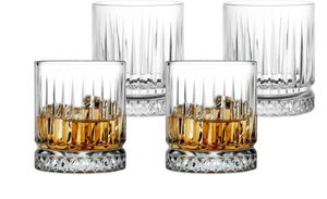 Pasabahce Elysia Whisky Trinkglas 35,5 cl - 11 3/4 oz - 4 Stück - Vintage Style - Ideal für Longdrinks und Softdrinks
