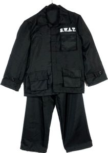 kostüm Swat Jungen schwarz Größe 128