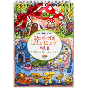 Mandalas für Erwachsene von Colorya - A4 Format - Wonderful Little World Vol II Ausmalbuch - Mandala Malbücher spapier, Kein Ausbluten, Einseitiger Druck