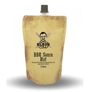 Klaus Grillt BBQ Sauce Hot 250ml Beutel
