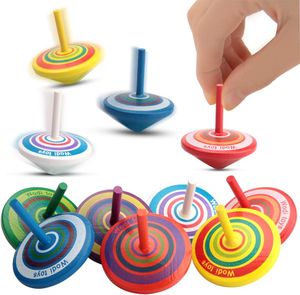 FNCF 15 Stück Kreisel ausHolz, Holzkreisel, Spielzeugkreisel, Spielzeugkreisel Kinder, Farbmischung (Farbmischung)