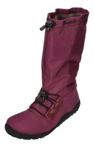 KOEL Damenschuhe - Barefoot Stiefel RANA WOOL - bordo, Größe:39 EU