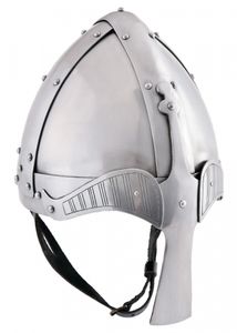 Wikinger Spangenhelm, 2 mm Stahl : L Größe: L