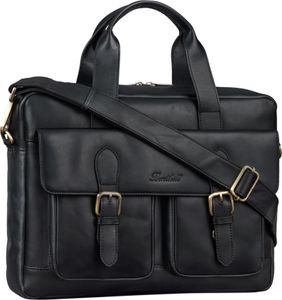 Benthill Aktentasche aus Leder - Lehrertasche Umhängetasche - Leder-Tasche Business - Echt-Leder Herren Arbeitstasche aus Büffelleder