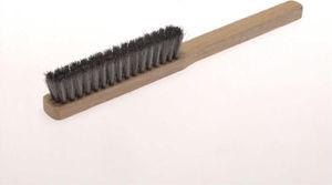 Feinbürsten  225x20 mm  4 rhg.  Messingdraht MES gew. 0.15 mm  hoch 20 mm VPE: 12