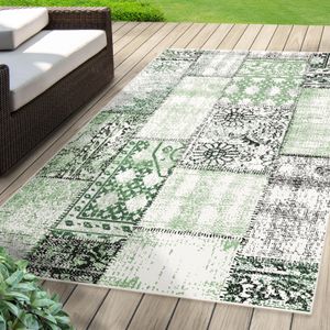 Indoor & Outdoor Teppich Coton pflegeleicht & beständig Grün 200x290 cm