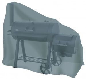 Tepro-Grillschutzhülle-Universal Abdeckhaube - für Smoker groß, anthrazit; 8408