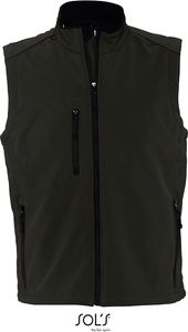 Mens Sleeveless Softshell Rallye Weste / Bodywarmer - Farbe: Black - Größe: L