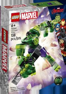 LEGO 76241 Marvel Hulk Mech, Action-Figur des Avengers Superhelden, sammelbares Spielzeug zum Bauen für Jungen und Mädchen ab 6 Jahren