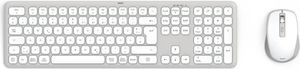 Hama WKM-550 - Bezprzewodowy - Bezprzewodowy RF + Bluetooth - Przełącznik nożycowy - QWERTZ - Szary - Biały - Mysz w zestawie