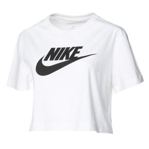 Nike Sportswear Essential Icon Futura Crop White / Black M