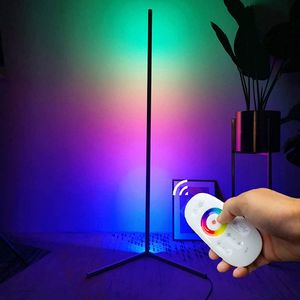 LED Stehleuchte bunt RGB Fernbedienung Ecklampe Stehlampe Eckleuchte Farbwechsel Lichtsaeule 0.5M